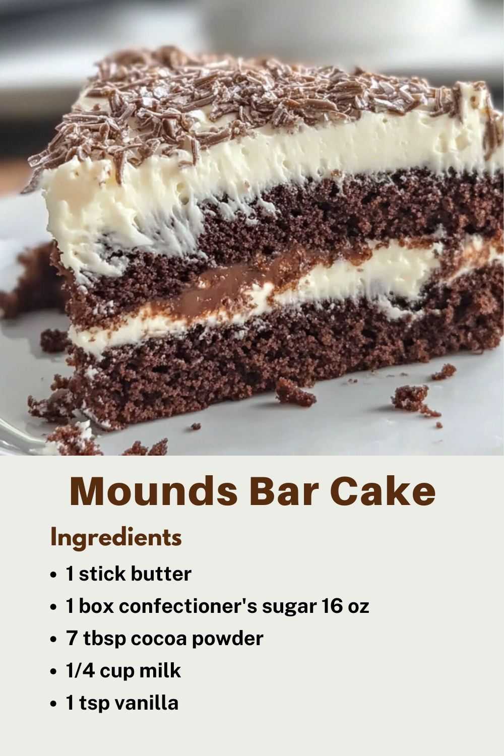 Mounds Bar Cake