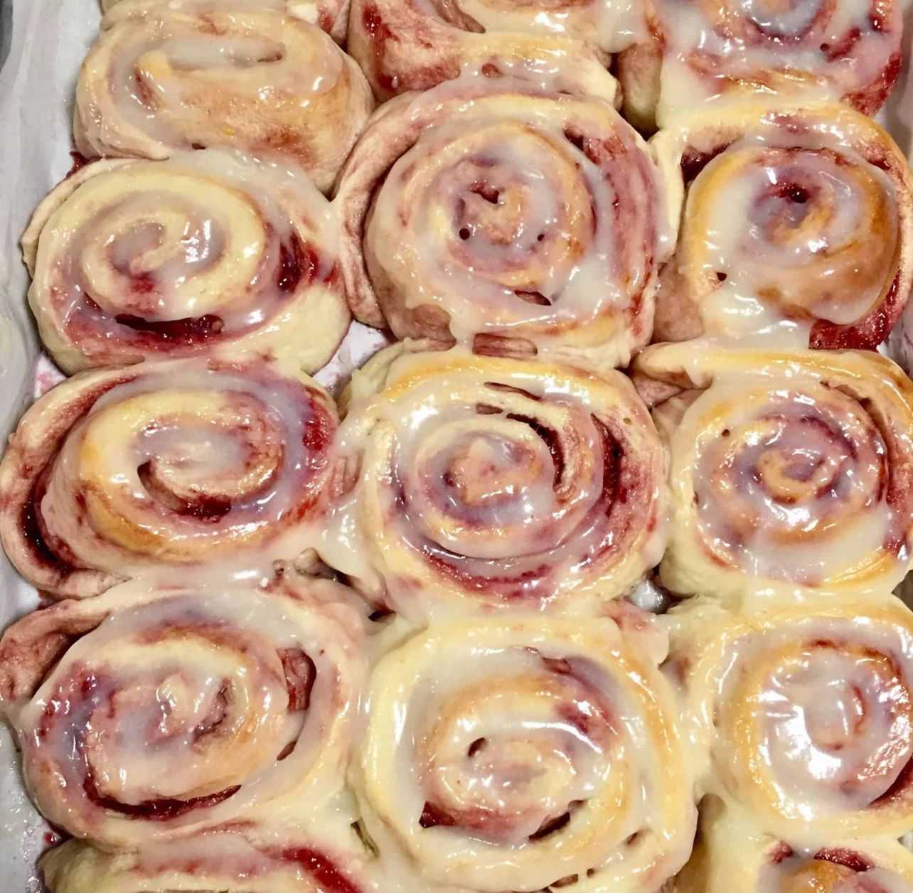 Raspberry Lemon Rolls