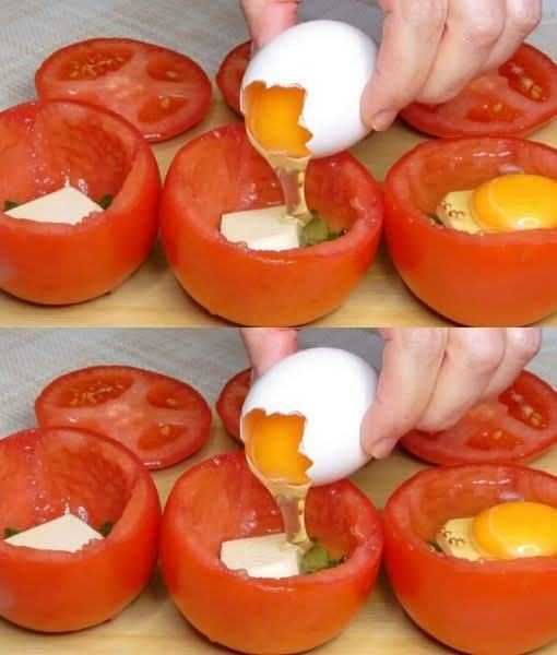 Egg in a Tomato Surprise: A Healthy Touch for Breakfast!
