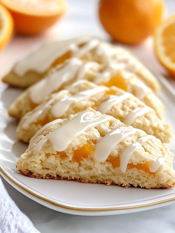 Glazed Orange Cranberry Scones