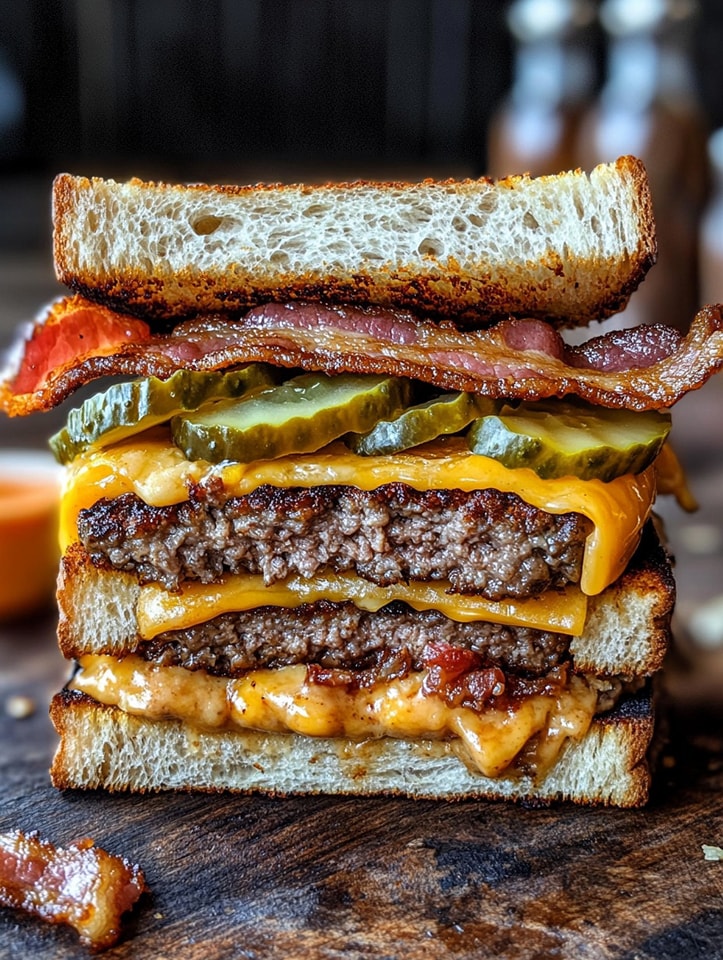 Bacon Cheeseburger Grilled Cheese