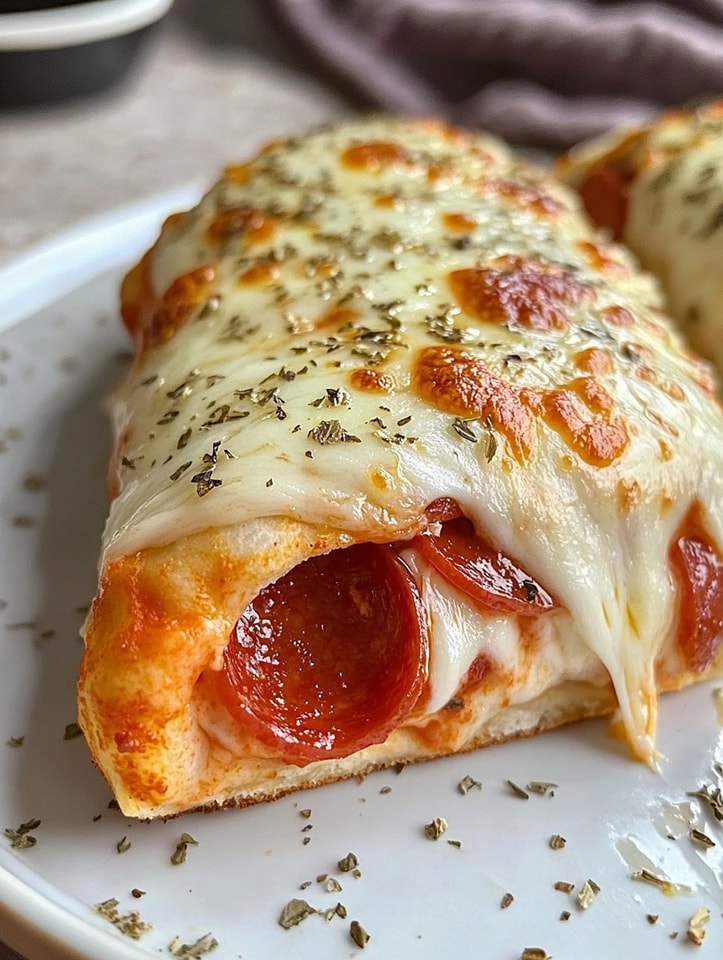 Cheesy Pepperoni Pizza Roll