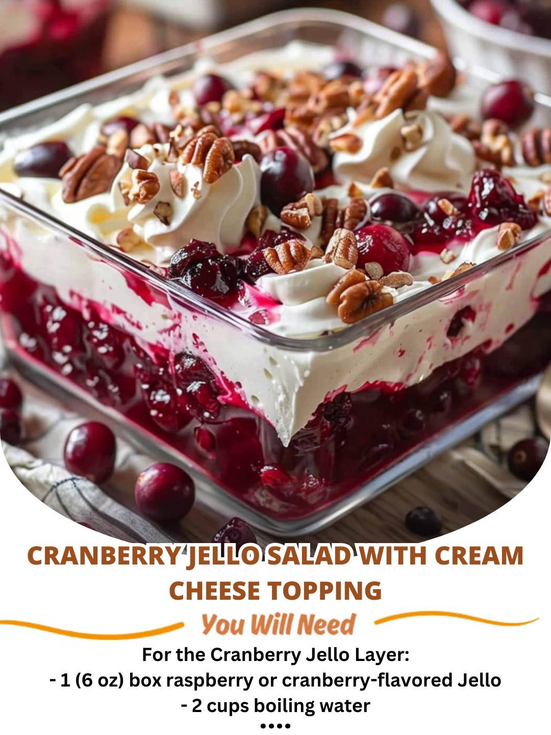Best Cranberry Jello Salad with Cream Cheese