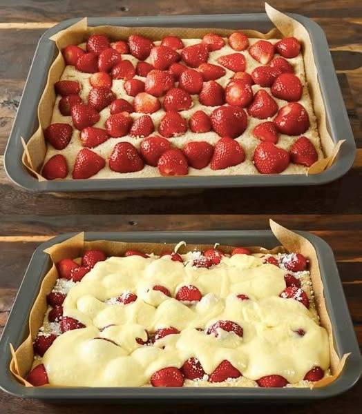 Strawberry Sheet Cake