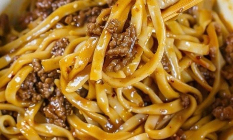 Ground Beef Lo Mein
