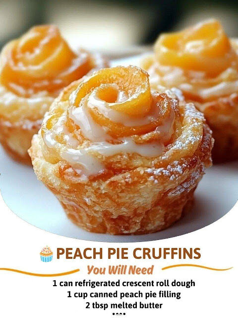 Peach Pie Cruffins Twist