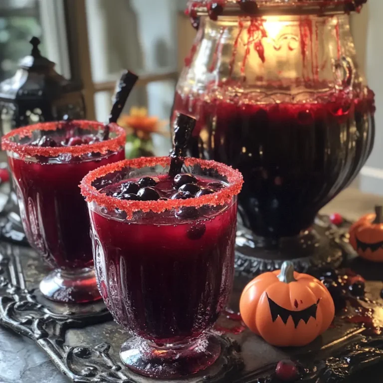 Halloween Vampire Blood Punch: Spooky Party Drink
