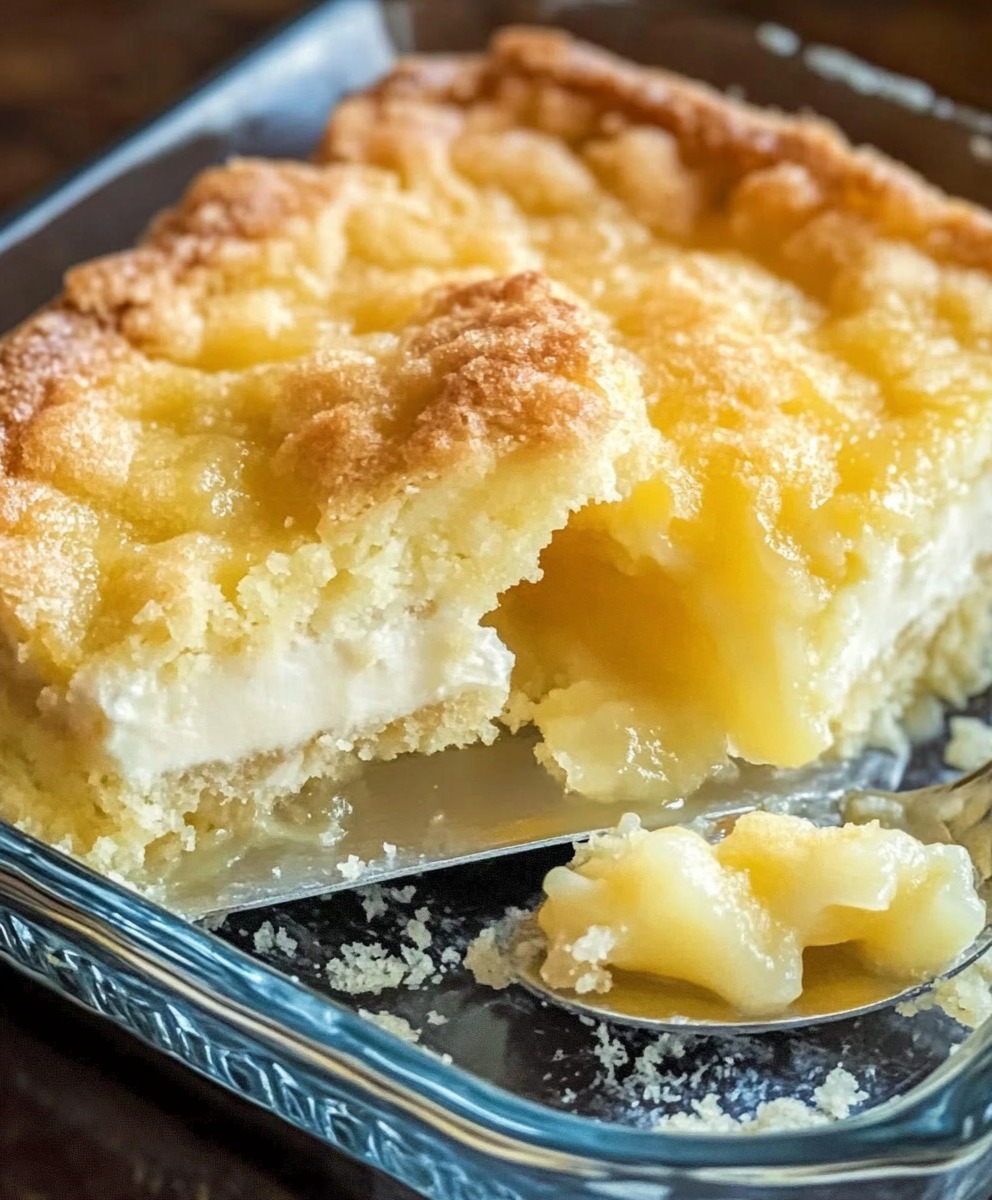 Effortless Lemon Cream Cheese Dump Cake: A Citrusy Delight