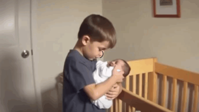 Young parents observed their eldest son going into his younger brothers room each morning!