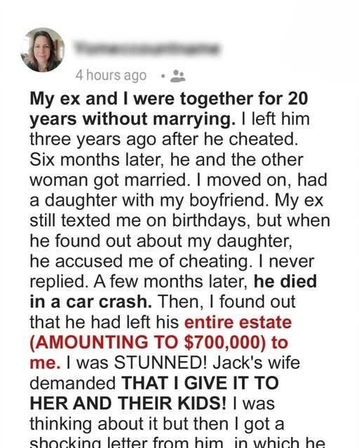 An Unexpected Legacy, What My Ex Left Behind!