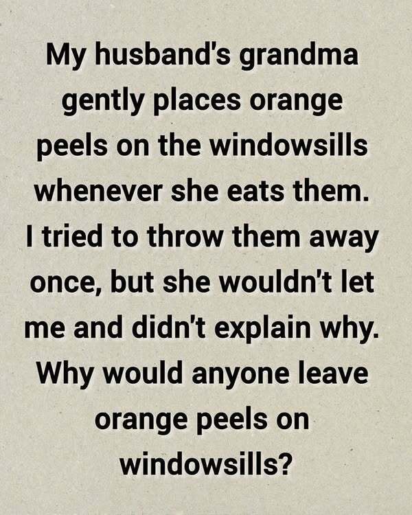 Don’t Toss Tangerine Peels! Put Them on Your Windowsills Instead