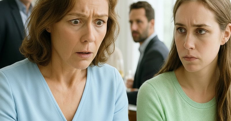 At dinner, my daughter quietly slipped a folded note in front of me. “Pretend You’re Sick And Get Out Of Here,” it read.