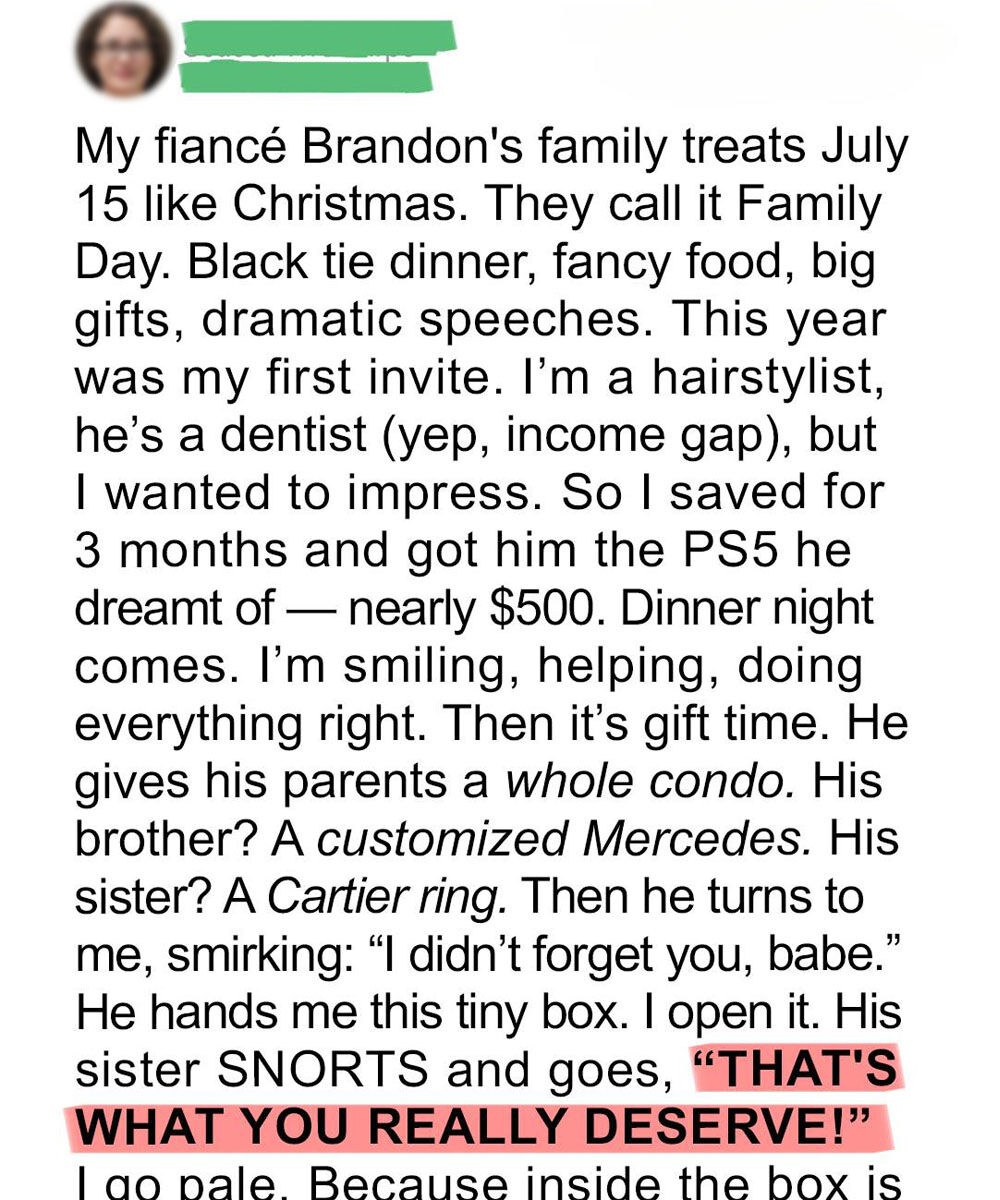 The Gift He Gave Me Wasn’t Just Insulting—It Changed Everything I Thought I Knew About Him