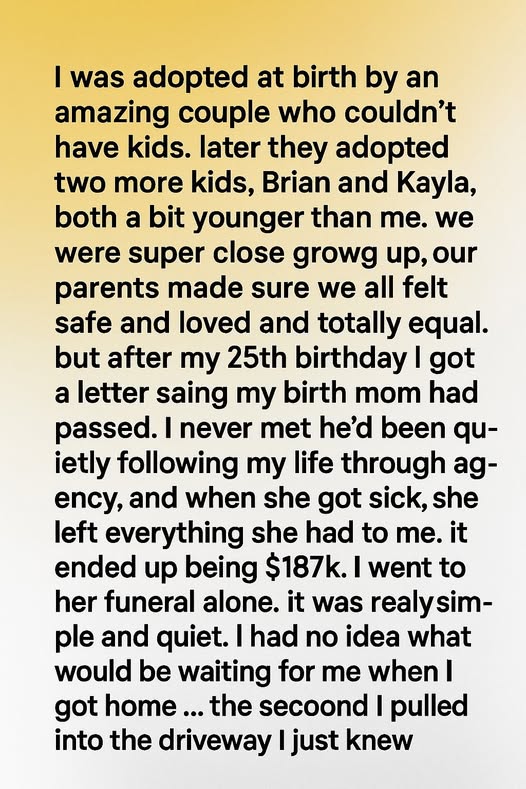 My Birth Mother Left Me Her Entire Estate – What I Discovered After the Funeral Shocked Me