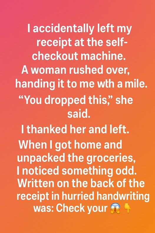 The Secret Message on My Receipt That Saved Me!