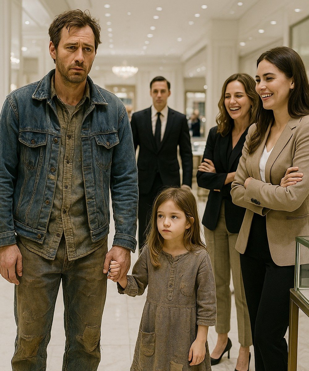 A Single Father Walked Into a Luxury Store With His Daughter — The Staff Laughed, Until the Owner Recognized Him and Everything Changed