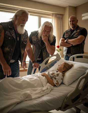 Four Bikers Paid a Heartfelt Visit to the Little Girl the World Seemed to Ignore