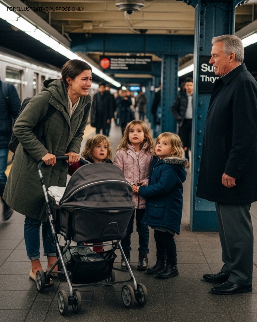 When My Dad Ran Into Me On The Subway With My Kids And Asked, “Why Are You Riding The Train When You Have A Car?” I Hesitated Before Saying, “My Husband Took It,” And He Simply Answered, “Don’t Worry—This Stops Today I never imagined my days would be reduced to balancing a stroller, calming two tired children, and squeezing into packed trains before sunrise, but that became normal after the SUV my father bought to keep us safe slowly vanished from my routine. My husband said his sister only needed it for work, and I trusted him because I thought that was what being supportive meant, even when the days kept stretching and my questions were brushed off like they didn’t matter. I learned how to move fast before subway doors closed, how to ignore the ache in my arms, and how to smile through the quiet embarrassment of feeling invisible. What hurt most wasn’t the long commute, but the way my husband talked to me, as if marriage meant I should stop asking and start accepting whatever was decided for me. I told myself it would pass, that things would go back to normal, because admitting the truth felt heavier than the stroller I pushed every morning. Then one cold morning, standing on the platform with my kids clinging to my coat, I heard my father call my name, and in that moment, I realized he saw everything I had been trying to hide. When I explained why I wasn’t driving, he didn’t question me—he just told me to gather the kids and walk with him. As he made a short phone call and someone answered immediately, I felt the air change, because for the first time in weeks, I knew I wasn’t walking back into the same life I had been barely holding together. Full story in the first comment 👇👇👇