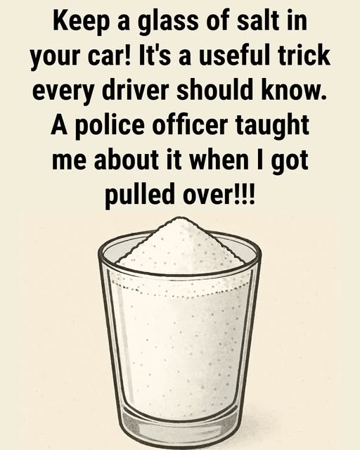 Place a Glass of Salt in Your Car!