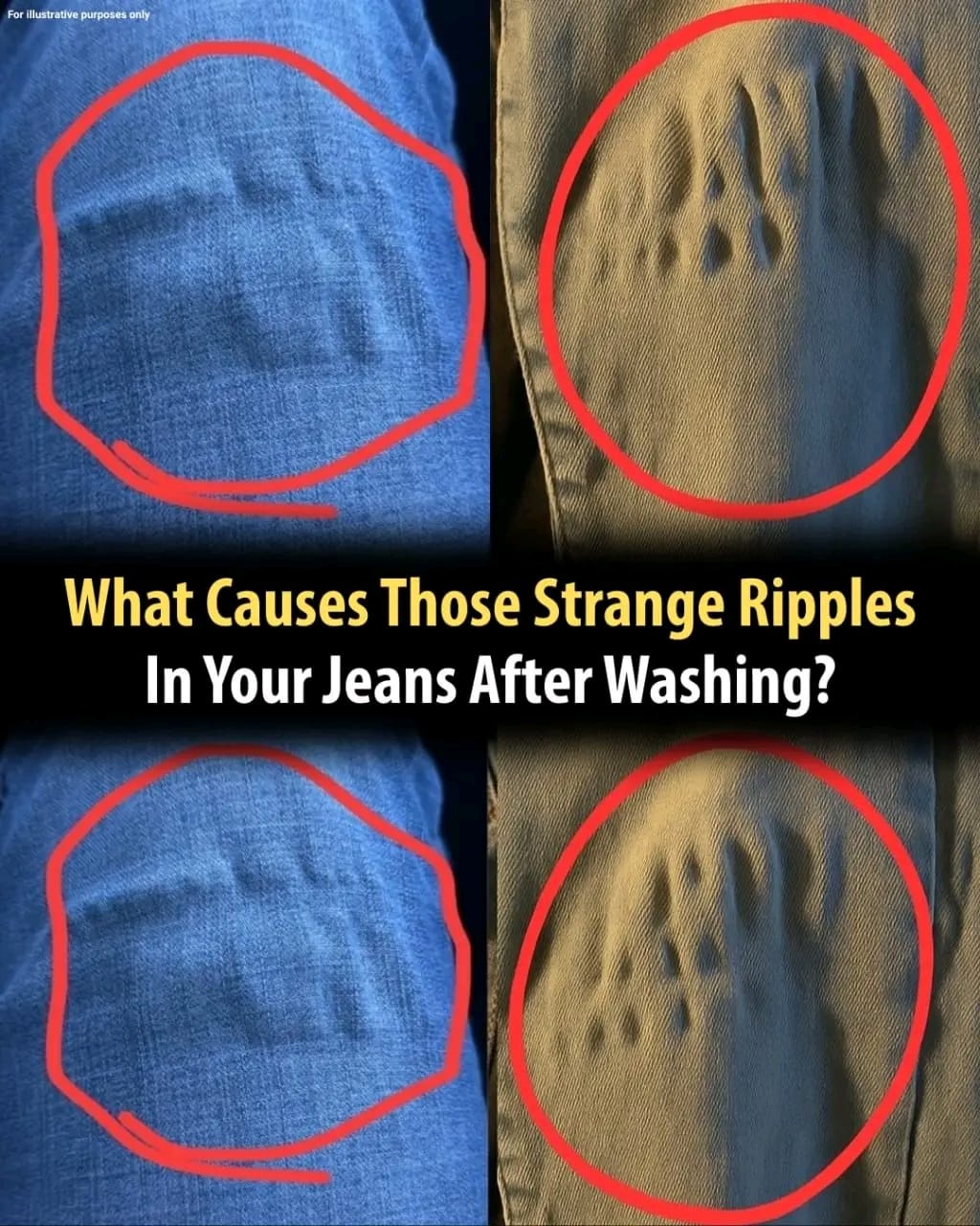 Why Do Jeans Get Those Weird Ripples After Washing (and How to Fix Them)?