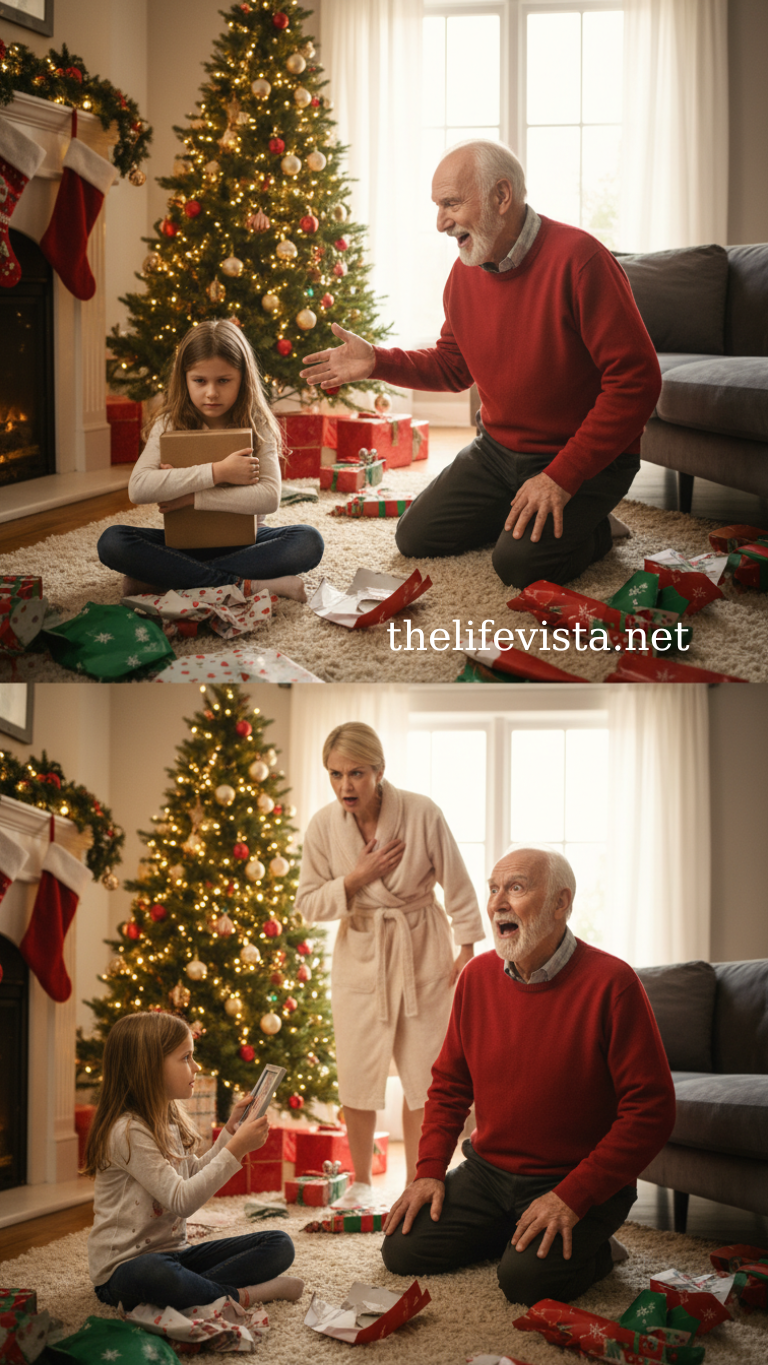 My daughter opened her Christmas gift and found an empty box. My father laughed and said kids like her didn’t deserve presents