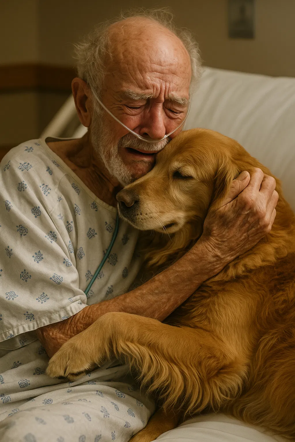 The doctors allowed the dog to enter the room to say goodbye to his owner – a few hours later, the nurse walked in and screamed in horror