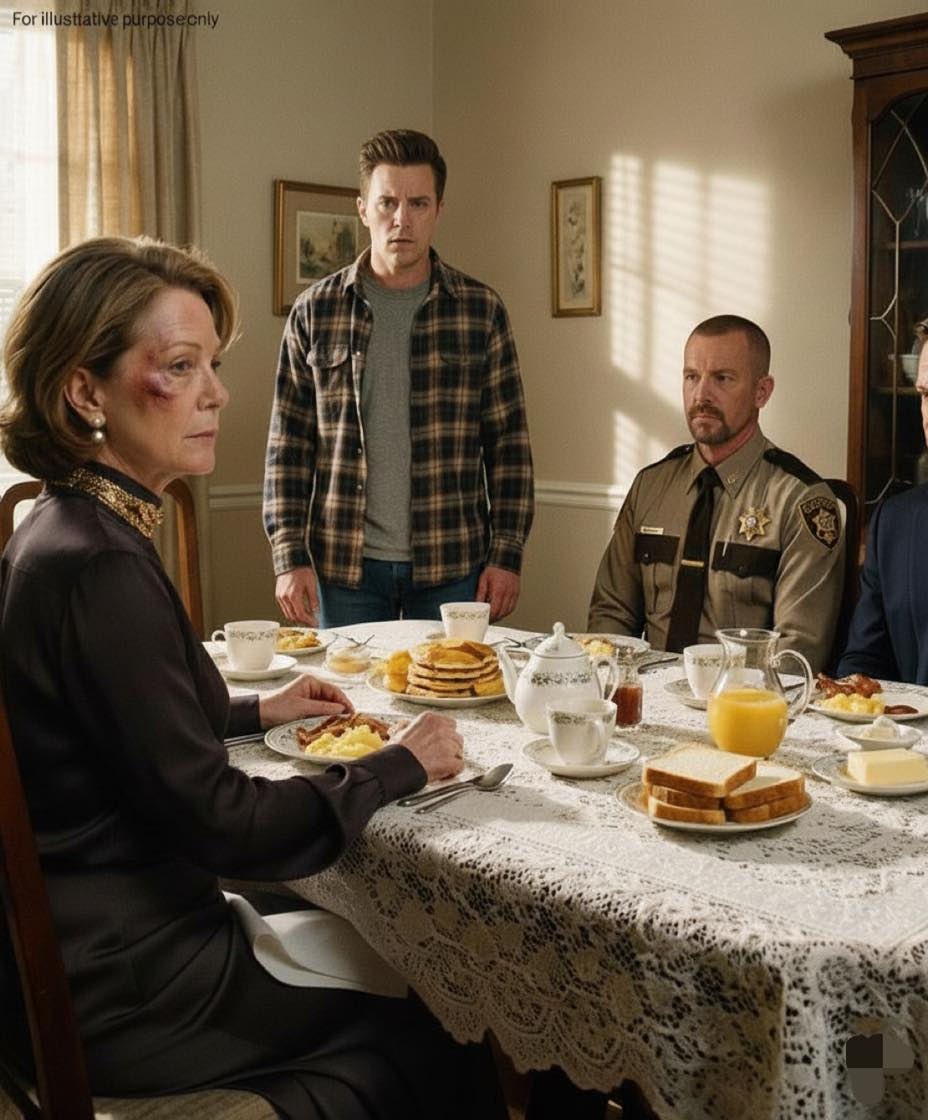 My son h.it me last night and I stayed quiet. This morning, I laid out my lace tablecloth, baked a full Southern breakfast, and then set the good china like it was Christmas.