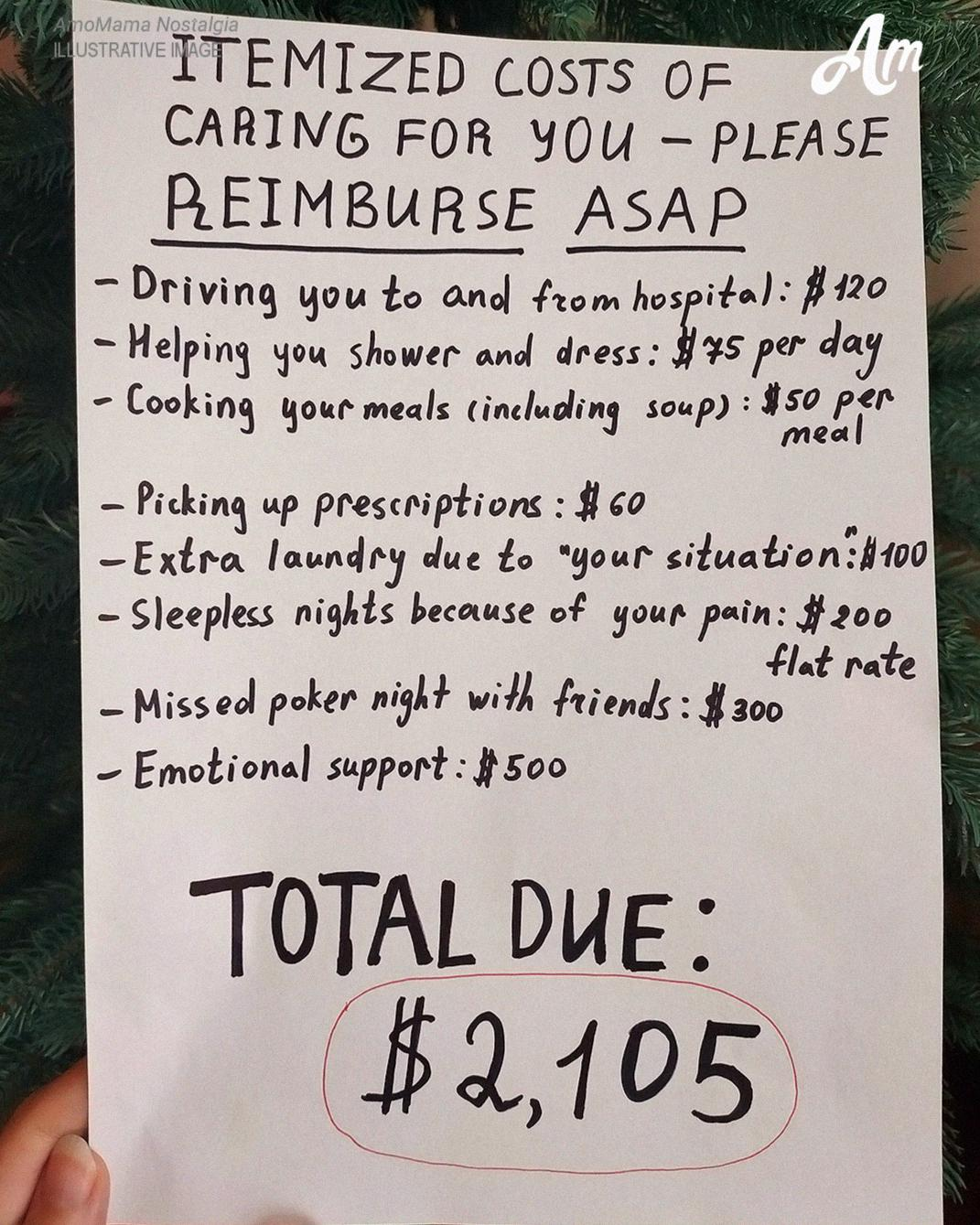 After My Surgery, I Found a Bill for ‘Expenses of Taking Care’ of Me Taped to the Fridge – So I Taught My Husband a Lesson in Return
