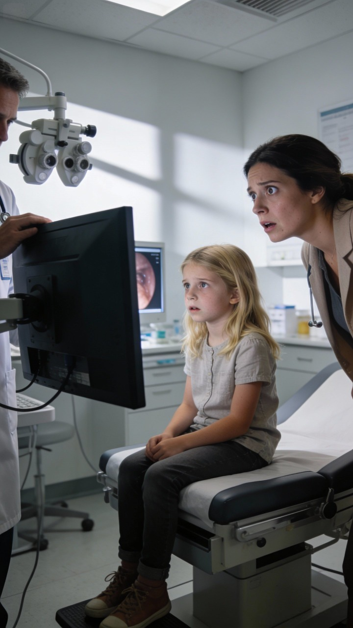 “Mom, my ear feels strange,” my daughter said, complaining about pain. I took her to the ent clinic right away. The doctor looked inside her ear, then suddenly stopped. “Ma’am, you need to see this,” he said, turning the monitor toward me. Deep in her ear canal, something completely unexpected appeared.