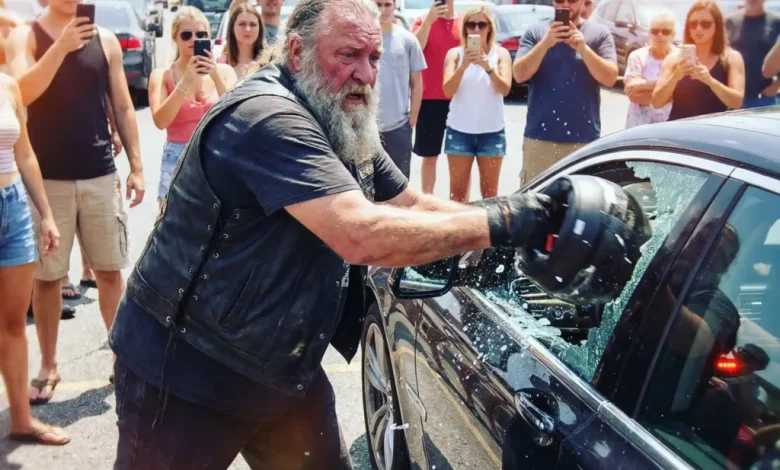 I Witnessed a Biker Shatter a Luxury BMW Window at the Mall