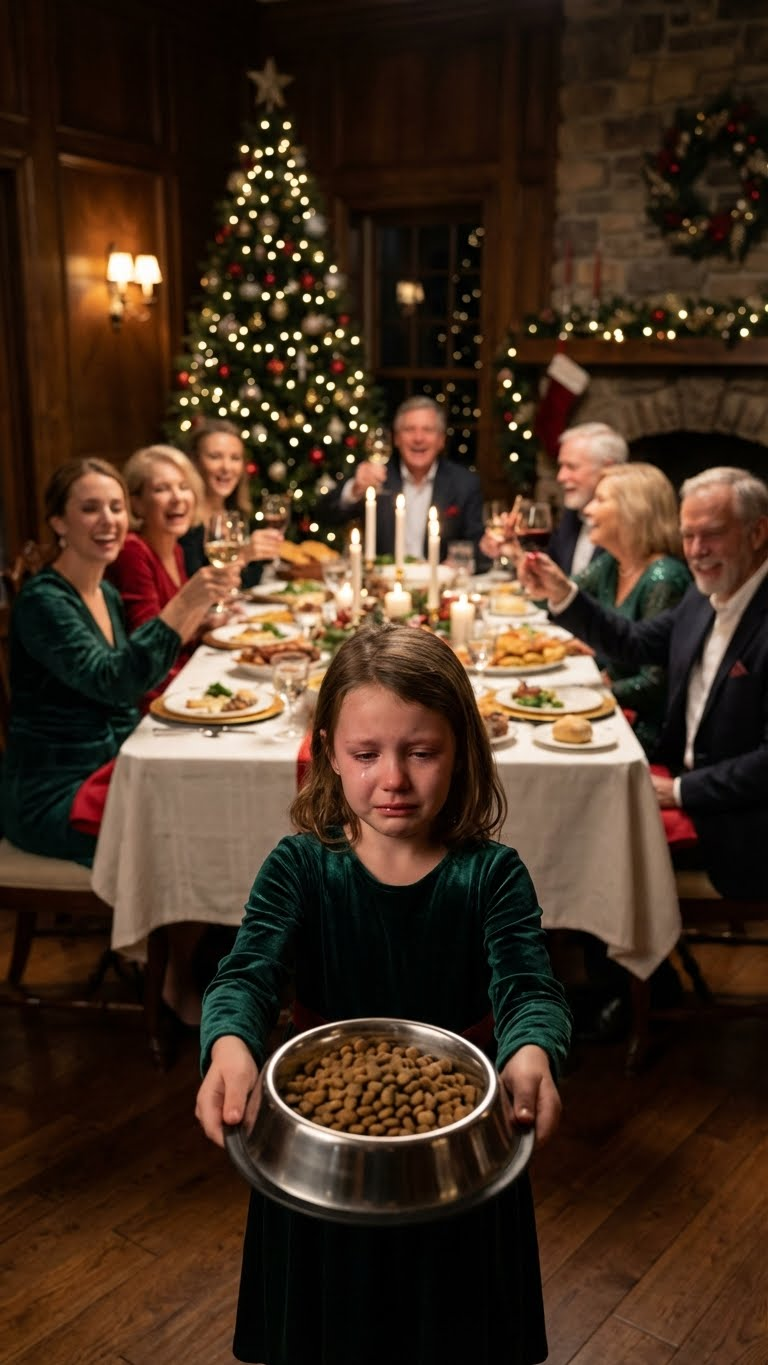 At Thanksgiving, my family served everyone dinner – then handed my 8-year-old daughter a dog bowl with scraps. My brother said, “Dogs eat last – you’re the family dog.” she ran out crying. I followed her. Two days later, every single one of them woke up to something that made them scream…